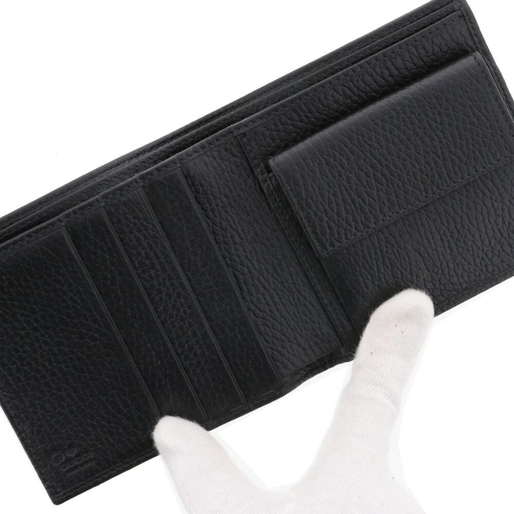 GUCCI GG Bi fold Wallet Canvas Black - Picture 5 of 6
